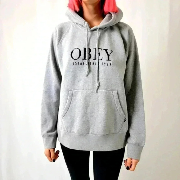 Obey Tops - OBEY Grey Hoody